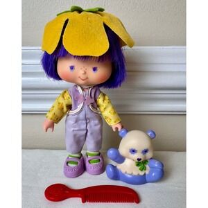 Vintage Strawberry Shortcake Almond Tea Doll & Marza Panda Pet 1983 Kenner 80s